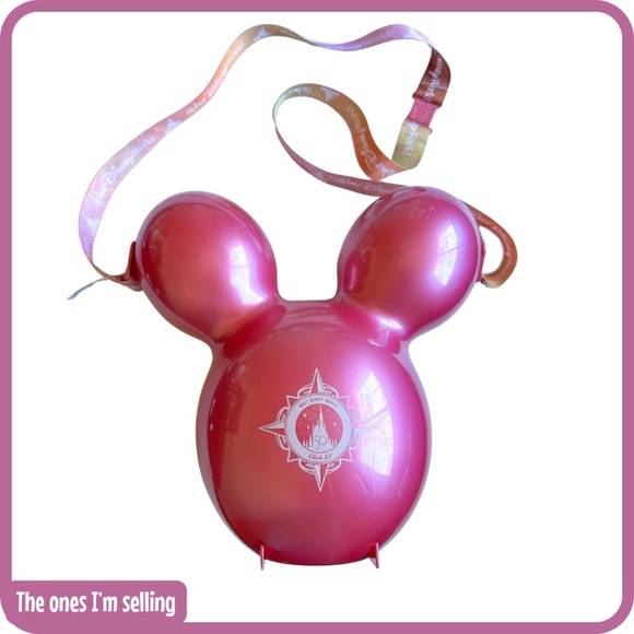 Club 33 Exclusive Popcorn Bucket Pink Walt Disney World 50th Anniversary Rare - Picture 1 of 3
